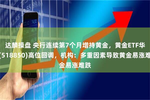 达麟操盘 央行连续第7个月增持黄金，黄金ETF华夏(518850)高位回调，机构：多重因素导致黄金易涨难跌