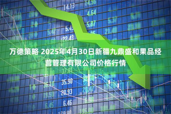 万德策略 2025年4月30日新疆九鼎盛和果品经营管理有限公司价格行情